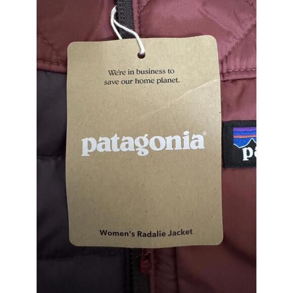 Patagonia Women's XS Radalie Full-Zip Quilted Insulated Jacket Obsidian Plum NEW - Picture 14 of 14